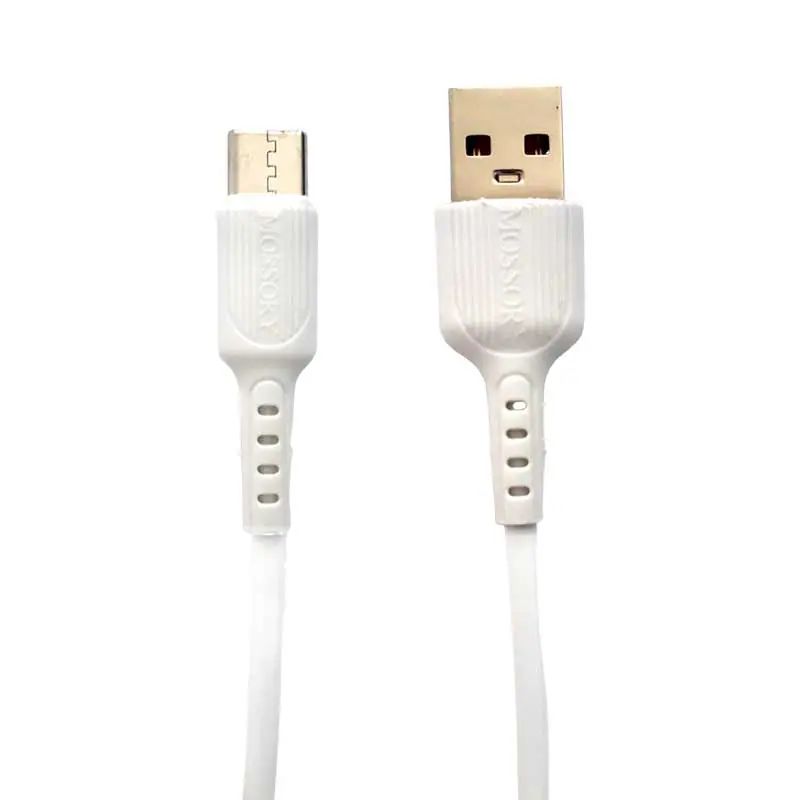 تصویر از کابل شارژ سیلیکونی USB به MicroUSB (اندروید) موسوری (MOSSORY) مدل M101V طول 1 متر اصلی 